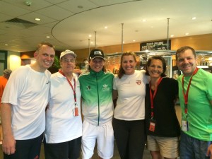 Americans at the World Masters Championships: me, Ken Stillman, Andre Maur, Natalie Grainger, Hope Prockop and Will Carlin.